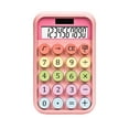 thumbnail image 1 of Anckoeil Appliance 10-digit Desk Calculator with Large LCD Display and Sensitive Buttons Solar and Battery Powered Standard Functions For Office Home School Candy Colors, 1 of 6