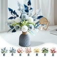 thumbnail image 1 of Up to 65% off! Artificial Flowers With Vases Fake Hydrangea With Bouquet Combination Living Room Family Banquet Party Wedding Decoration Outdoor Indoor Garden Home Decoration, 1 of 7
