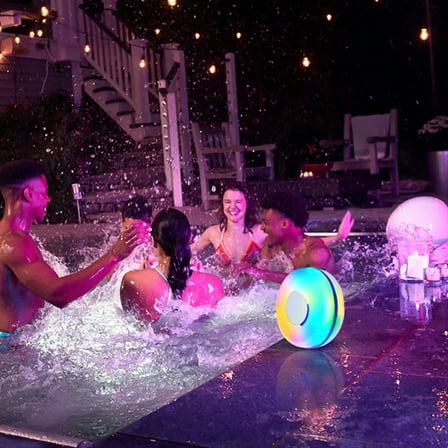Up to 65% off! Cameland Bluetooth Speakers Pool Floating Speaker With Color Light Portable Speaker 5W Bluetooth Speaker Bluetooth 5.0 IP67 Waterproof Computer Speakers