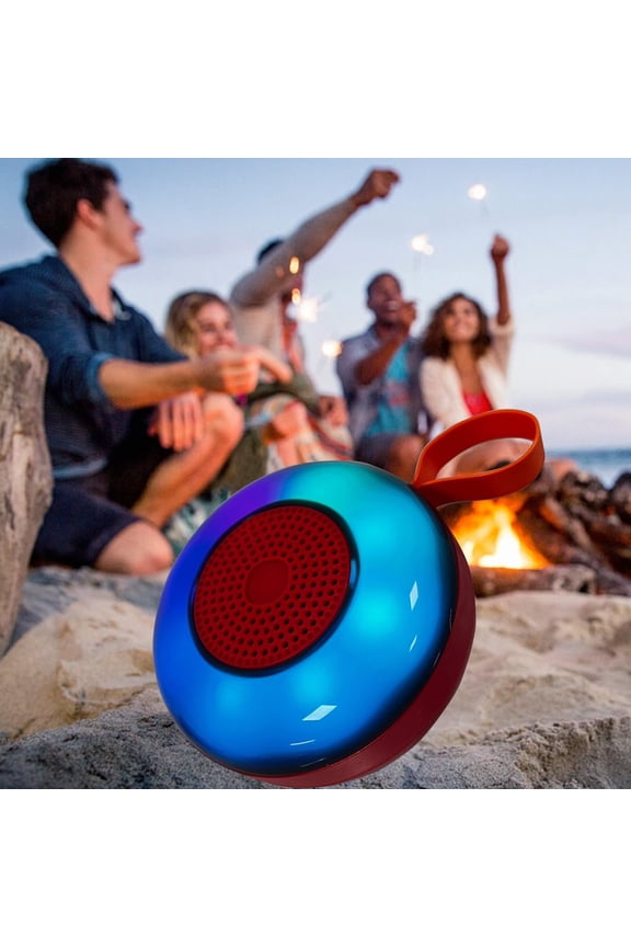 Up to 65% off! Enchanting Travel Backpack Bluetooth Pendant Speaker Companion For Cycling Hiking With Colorful Lights Card Slot And Wireless Functionality Backpack Accessory