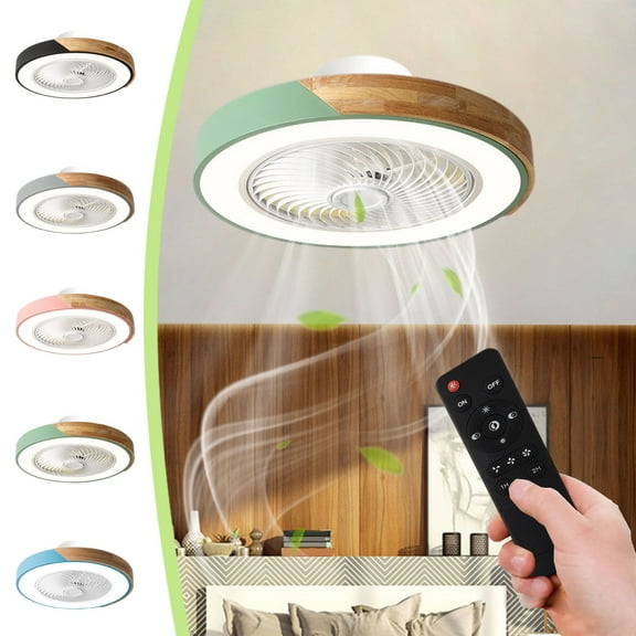Up to 65% off!Front Porch Light Fixtures Solid Wood Ceiling Chandelier Fan Light Wind Speed Intelligent Remote Control Multispeed Wind Speed 3 Colors Lighting For Bedroom Living Room Dining Room