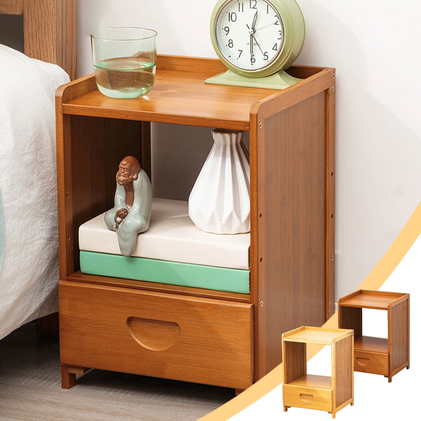 Small Bedroom Nightstand Storage Cabinet Sideboard Cabinet for Home Organization