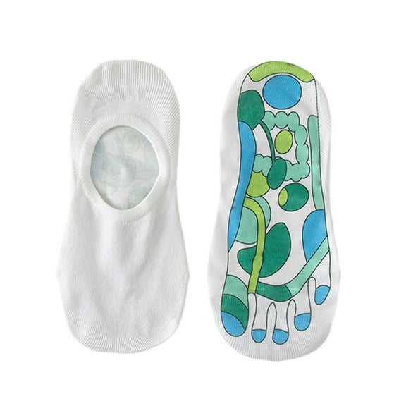 Up to 65% off!Socks for Women Acupuncture Point Illustrated Socks Men And Women Foot Massage Cotton Socks Foot Acupuncture Point Massage Socks Bottom Home Massage Socks