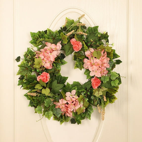 Up to 65% off! Spring And Summer Simulated Embroidery Ball Vines Wreath Home Outdoor Wedding Party Decoration Pendant Wreath Outdoor Indoor Garden Home Decoration
