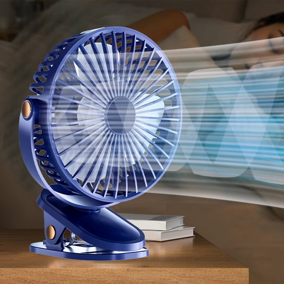 Up to 65 off!Yyuenw 5 Speeds Clip on Fan Rechargeable - Mini USB Portable Desk Fan with Clip, LED Display Powerful Silent Table Fan, 720°Flexible Rotation for Bed, Home, Stroller, Sport, Camping
