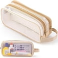 thumbnail image 1 of Up to 65 off!Yyuenw Clear Grid Mesh Pencil Case,Clearly Visible Grid Pencil Pouch, Multifunction Pencil Pouch Transparent Makeup Bag for Teen Student College Business Travel Office Adult, 1 of 5