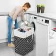 thumbnail image 1 of Up to 65 off!Yyuenw Laundry Baskets, Freestanding＆Waterproof Laundry Hamper, Collapsible Clothes Hamper, Tall Laundry Bin, Clothes Hamper for Bedroom, Bathroom, Dorm, 1 of 5
