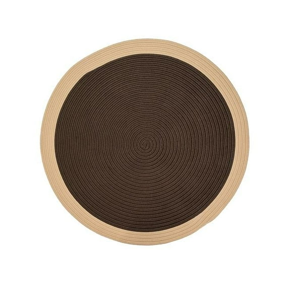 65 x 65 in. Dolce Bordered Doormats, Toasted Brown