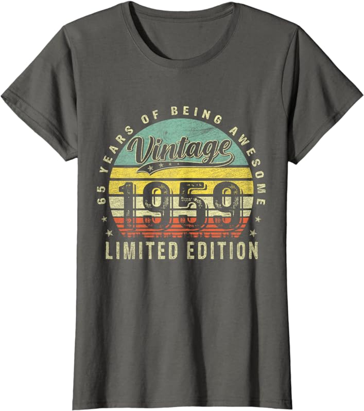 65 year old gifts vintage 1959 limited edition 65th birthday T-shirt ...