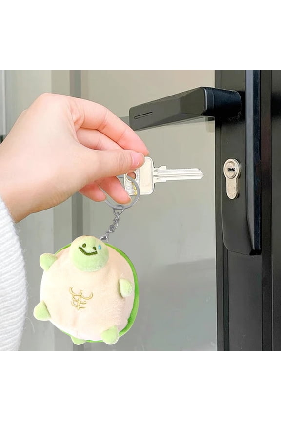 Mini Adorable Turtle Squeaky Plush Toy Pandent,Stuffed Animal Toy Turtle Keychain Pendant Cartoon Plush Doll for Birthday Gift Bag Accessories