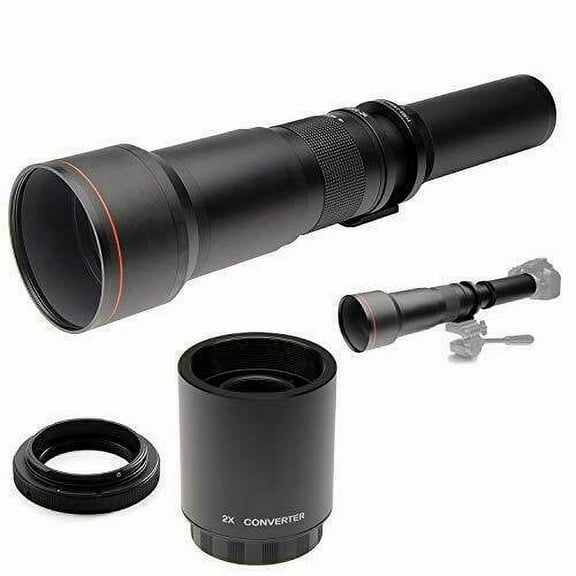 650-1300mm/1300-2600mm Manual Telephoto Lens for Canon EOS Rebel DSLR Cameras
