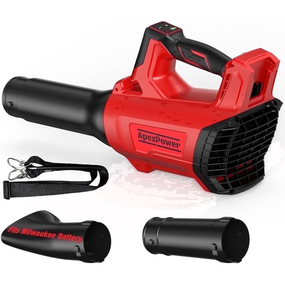 650 CFM 160 MPH Cordless Leaf Blower, 26000 RPM Brushless Motor, 4-Speed + Turbo Mode, Lock-On Switch, 2-Piece Tube, for Milwaukee M18 Battery (Battery Not Included)