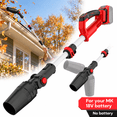 thumbnail image 1 of Cordless Leaf Blower for Milwaukee M18 Battery 31000 RPM Brushless Motor, 60° Adjustable Head, Telescopic Pole up to 36 Inches, 3-Speed, Lock-On Switch (Bare Tool）, 1 of 10