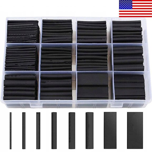 650 Pcs Heat Shrink Tubing Sleeve 2:1 Shrinkable Tube Wire Cable Assortment