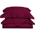 thumbnail image 1 of 650-Thread Count 100% Egyptian Cotton Mediumweight Solid Duvet Cover Set Burgundy / Full/Queen, 1 of 1