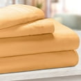 thumbnail image 1 of 650-Thread Count 100% Egyptian Cotton Mediumweight Solid Sheet Set with Deep Pockets Gold / Full, 1 of 4