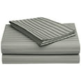 thumbnail image 1 of 650-Thread Count 100% Egyptian Cotton Mediumweight Stripes Sheet Set with Deep Pockets Grey / Queen, 1 of 1