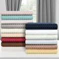 thumbnail image 1 of 650-Thread Count 100% Egyptian Cotton Mediumweight Stripes Sheet Set with Deep Pockets Silver / Twin XL, 1 of 1