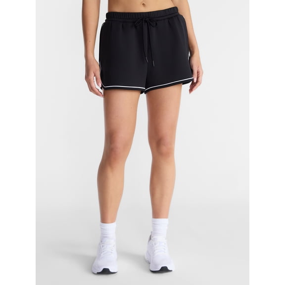 Aiva Women's Pique Knit Dolphin Shorts, 2.5" Inseam, Sizes XS-XXL