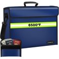 thumbnail image 1 of 6500°F Fireproof Waterproof Document Bag with Lock/Removable Folder Layers/Money Bag,Fireproof Box Zipper,Portable Home Travel Small Safe Storage Valuables(14.1x9.5x4.2 inches), 1 of 3