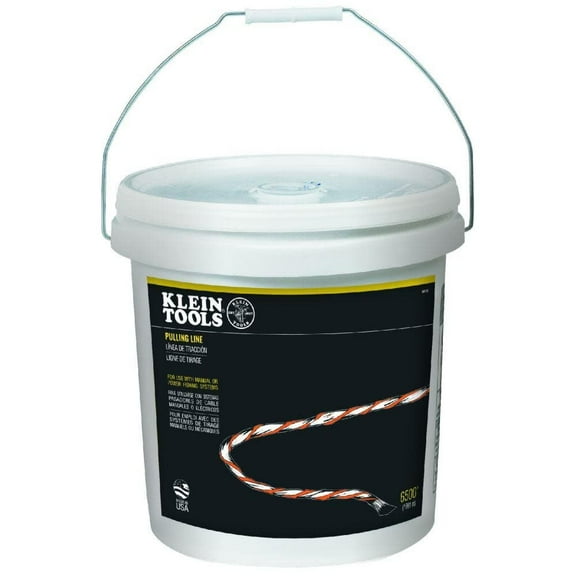 6500 ft. Poly Pull Line for Light Duty Cable - Orange/White