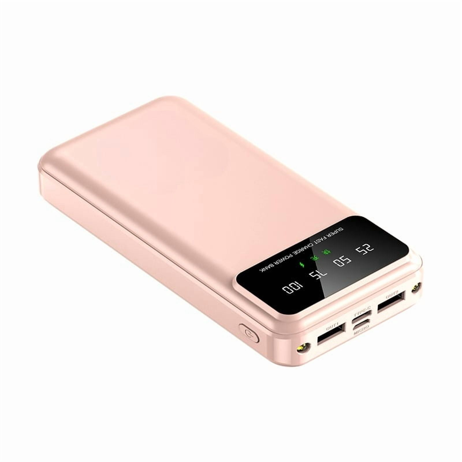 65000mAh Portable Power Bank with LED Display, High-Capacity USB Charger for iPhone 17/16/15/14/13/12/11/XS, Outdoor Travel Emergency Backup, Halloween Christmas Gift