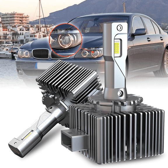 6500K D1S LED Headlight Bulbs for BMW 750i 750Li 760i 760Li 2006-2008 Low Beam