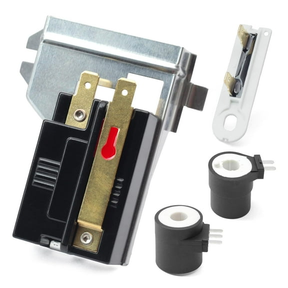 6501EL3001A Flame Sensor Assembly Replacement for LG for Whirlp for Kenmore for May-tag Gas Dryer Igniters Part, with WP3392519 Thermal Fuse 279834 Valve Coil Set