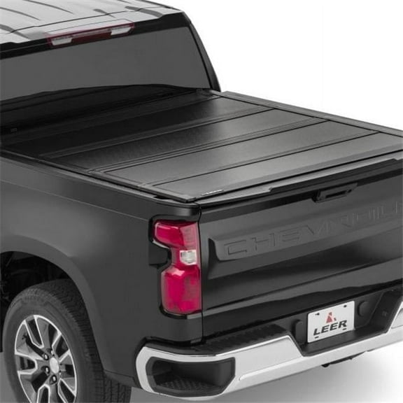 650320 6 ft. & 9 ft. Heavy Duty Hard Folding Tonneau Cover for 2020-2021 GMC Sierra & 2020-2021 Chevy Silverado