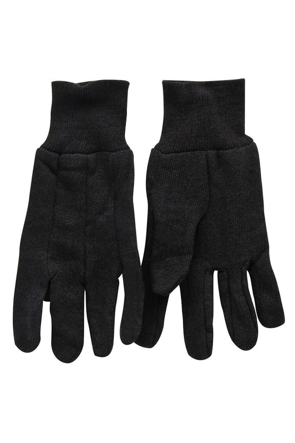 65090/L3B Dark Brown Large Jersey Men's Work Gloves, (Pack of 3) Multi-Colored