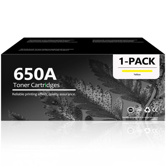 650A Yellow Toner Cartridge Compatible for 650A Toner Cartridges for CP5525dn CP5525n CP5525xh Printer