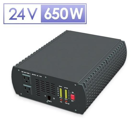 650W 24V Pure Sine Wave Inverter with Bluetooth Remote Control