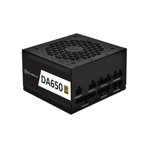 SilverStone Technology DA650-G 650W DA650 Gold 80 Plus Fully Modular ATX Power Supply, Black