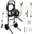 thumbnail image 1 of 650W Airless Paint Sprayer with Cart & Extension Pole, Paint Gun Kit for Home & Commercial Use, 1 of 12