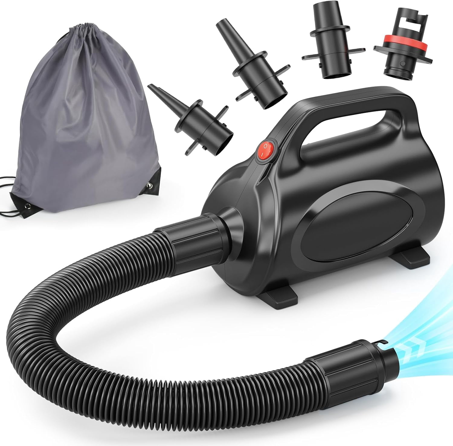 650W Electric Air Pump for Inflatables Air Mattress - Powerful Quick ...
