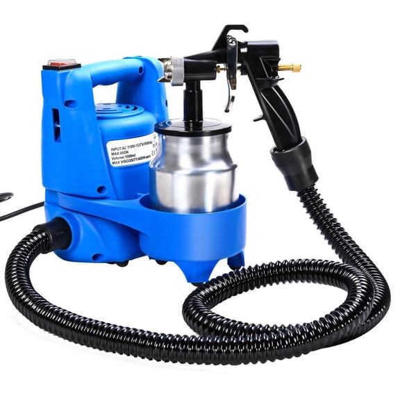 650W Electric Paint Sprayer Gun with Copper Nozzle and 3 Spray Settings for Home Walls and Fences