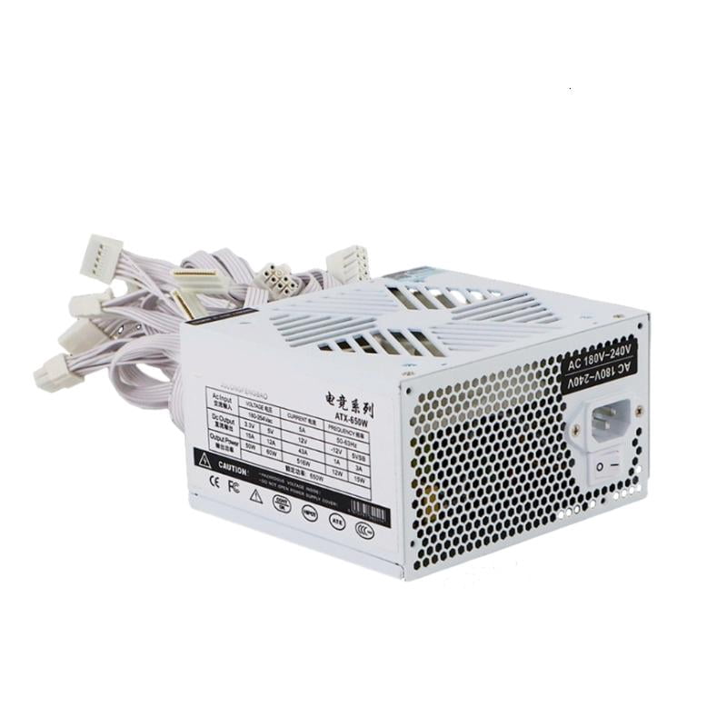 650W Power Supply Computer Power 12V 120mm PC Chassis Power Supply Cooling Fan