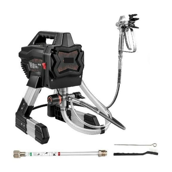 650W Stand Airless Paint Sprayer Electric Professional Powder Coating Machine 1.1 L/min for Furniture Yard Wall Spraying ,Easy to Use