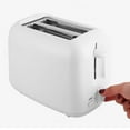 650W Toaster with Double Wide Slots 6 Gears White Bread Toast Machine