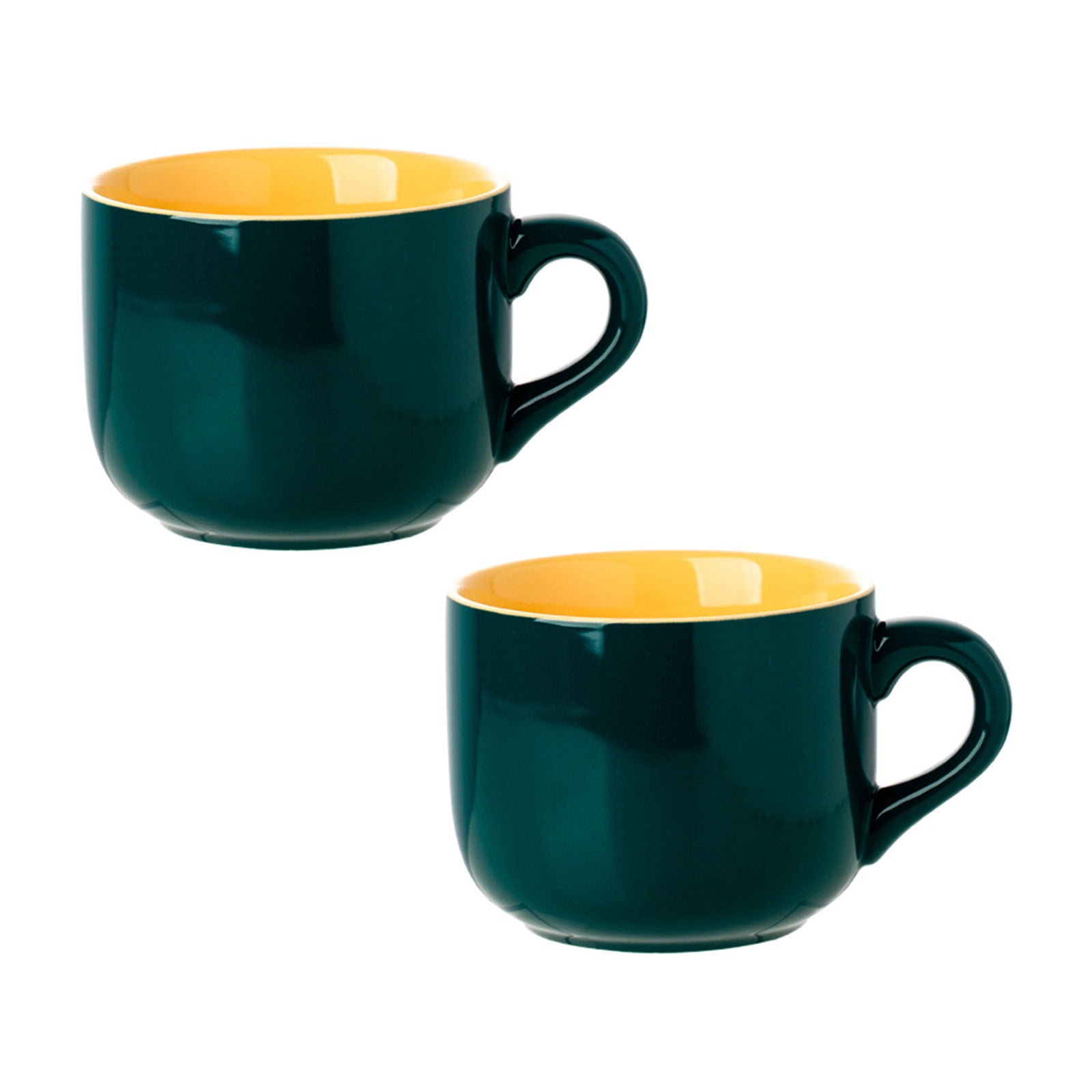 650ml Ceramic Solid Color Mug,Porcelain Tea Cup,Cup With Handle For Tea Espresso Latte