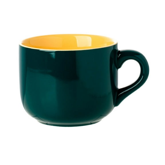 650ml Ceramic Solid Color Mug,Porcelain Tea Cup,Cup With Handle For Tea Espresso Latte