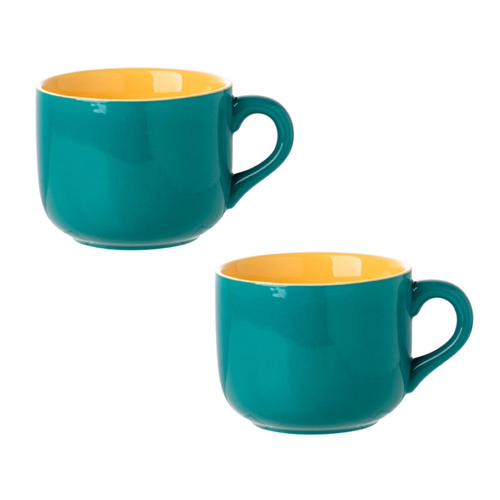 650ml Ceramic Solid Color Mug,Porcelain Tea Cup,Cup With Handle For Tea Espresso Latte