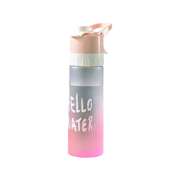 650ml Large Capacity Spray Water Container - Food Grade Plastic Portable Hydration with Spray Nozzle - BPA-Free Reusable Bottle for Outdoor Sports, Camping, Gym