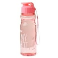thumbnail image 1 of 650ml Outdoor Travel Multi-color Transparent Large Capacity Plastic Water Cup Water Bottle LIGHT PINK, 1 of 8