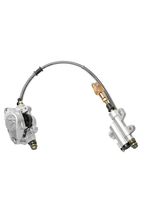 650mm (25.6 inch) Go Kart Rear Brake Caliper Master Cylinder Assembly Kit for ATV UTV Drift Trike Golf Cart Quad Buggy TaoTao Coolsport Kazuma Sunl Roketa AIM-EX Coolster 125cc 150cc 200cc 250cc