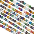 thumbnail image 1 of 650pcs 6mm Assorted Lampwork Glass Beads Cube Millefiori Beads for Jewelry Making, 1 of 6