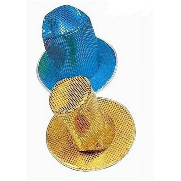 65146-G Sequin Disco Hat - Gold