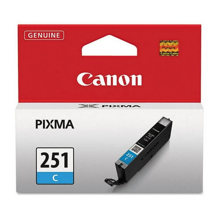 6514B001 (CLI-251) ChromaLife100+ Ink, 304 Page-Yield, Cyan 6514B001 (CLI-251) ChromaLife100+ Ink, 304 Page-Yield, Cyan