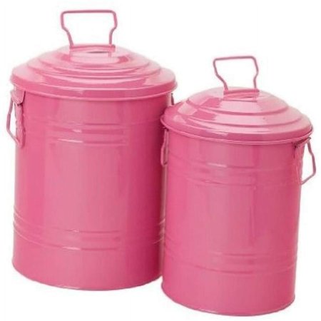 6515E HPK S-2 Enameled Galvanized Steel Storage Container - Set of 2