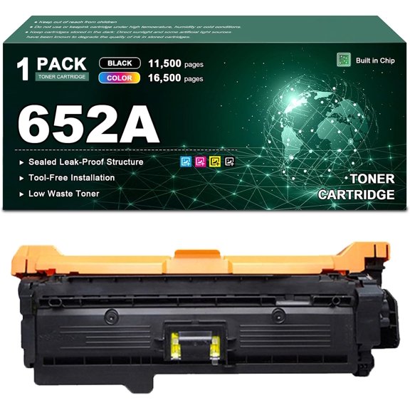 652A CF320A CF321A CF322A CF323A Toner Cartridge Compatible for Enterprise M680dn M680f M651n M651dn M680dn M680f Printers, High Yield Printing,Home & Office Use